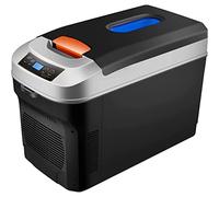 Mini frigo congelatore 22L Frigorifero portatile nero DC 12V/AC 220V Scatola frigo elettrica e custodia riscaldante per camper, veicolo, auto, camion, camper, barca, SUV, furgone (Nero-22L-B)