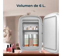Cecotec Frigorifero Piccolo per Cosmetici 6L CoolingBeauty 6000 Mirror Rose. Mini Frigorifero con Porta con Specchio Esterno, Luce LED con 3 Intensità, Raffreddamento fino a 10ºC