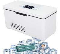 Mini frigo portatile per insulina da viaggio, mini scatola refrigerata elettrica, refrigeratore per auto, display a LED, intervallo di regolazione della temperatura 0-18 ℃, per auto, casa, viaggi
