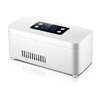 Mini frigoriferi Frigorifero portatile for insulina Mini scatola di medicinali Scatola di distribuzione di medicinali elettrici for auto for uso domestico a temperatura regolabile Per auto, viaggi(Rot