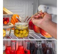 Cecotec Frigorifero Piccolo - Minifrigo - Minibar 46L GrandCooler 20000 L SilentCompress Bianco E. Altezza 48,7cm, 48cm di Larghezza, Basso Consumo, Porta Reversibile, Ciclico, Bianco