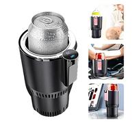 Mini frigorifero auto Cup Warmer, auto Cup Cooler Car Cup Fridge Cup Holder Electric Cooling Heater Coffee Warmer per bevande lattine caffè (colore: nero, dimensioni: 105 x 95 x 165 mm)