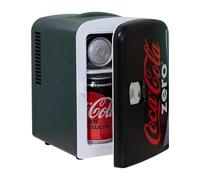 Mini frigorifero Coca Cola Zero per camere da letto 4L Piccolo 6 lattine da tavolo Mini frigoriferi silenziosi per la cura della pelle Ufficio Cibo Bevande Bambini Casa Auto & Viaggi 12V Portatile