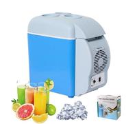 Mini frigorifero elettrico portatile per auto, 7,5 l, per vino, 12 V/24 V, per auto, viaggi, uffici, dormitori, a basso rumore