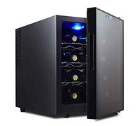 Mini frigorifero nero, vino e bevande Frigo per bibite Birra Vino Porta in vetro in acciaio inossidabile Distributore di bevande piccolo Display digitale Dispositivo di raffreddamento per birra da est