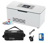 Mini frigorifero per medicinali e scatola di raffreddamento per insulina, mini frigorifero per medicinali USB, frigorifero per medicinali con temperatura costante intelligente da 2 a 8 °C, p