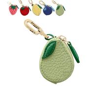 Mini Fruit Charm Wallet - Keychain Coin Purse with Zipper Closure, Small Coin Organizer, Detachable Fruit Charm, Girls Fashion Accessory, for Girls & Women (#5)