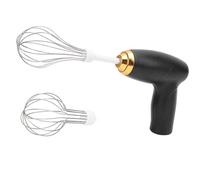 Mini frullatore manuale senza fili, sbattitore per uova portatile ricaricabile tramite USB, frusta elettrica portatile leggera per cottura e cottura in (Nera)