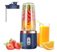 Mini Frullatore Per Smoothies Elettrico, Mixer smoothies Maker Spremiagrumi Portatile 380 Ml, Con 6 Coltelli In Acciaio Inox, Con Bicchiere Di Miscelazione USB Per Frullati E Succhi Di Frutta