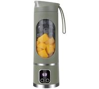 Mini frullatore portatile, 450 ml, tazza spremiagrumi per studenti, batteria integrata, ricarica USB, multifunzione per frullati per casa e viaggi, manico in silicone