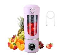 Mini Frullatore Portatile, 700 ml Frullatore Elettrico, USB Ricaricabile, Smoothie Maker con 12 Lame, Fresh Juice Frullatore, per Smoothie, Frullati di Frutta e Verdura(1500 mAh, Viola)