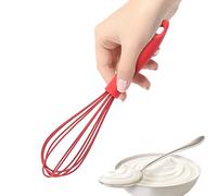 Mini frusta in silicone, frusta per cucinare, facile da montare | Previene lo scivolamento, mini fruste in silicone per cucinare, resistenti al calore, per utensili da cucina antiaderenti