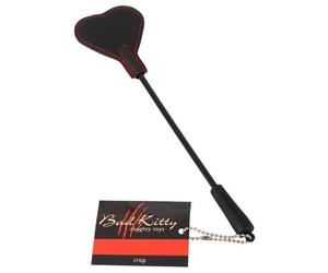 MINI FRUSTA NERA RIGIDA PALETTA CUORE LUNGA 25 CM COPPIA SADO