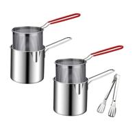 Mini Fryer Pot - Japanese Style Oil Saving Cooker, Small