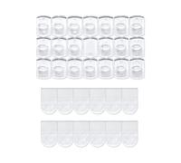 Mini Ganci Adesive Trasparenti per Decorazioni Interne, 100 Clip, 120 Strisce, per Attaccare Addobbi, Luci, Ornamenti e Decorazioni Natalizie/Festival, Senza Chiodi