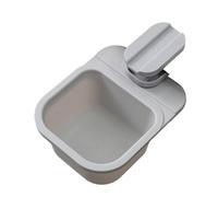 Mini Garbage Can - 12 x 16 x 8 cm Clip On Waste Container, Rotating Desktop Trash, Small Storage Can | Counter Shelf Table Bathroom Living Room Kitchen Organizer Uses