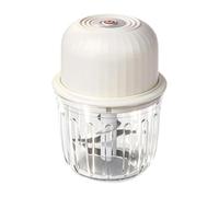 Mini Garlic Chopper - 350ml Glass Portable Bowl Electric Processor