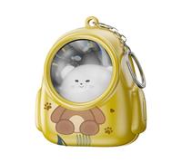 Mini gattino portachiavi luce portatile lettiera torcia bambini cartone animato regalo compatto carino piccolo proiettore luce pendente