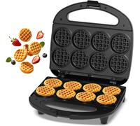 Mini gaufrier multiuso, piastra per gaufre, dimensioni 8 x 5 cm, piccole gaufres, perfette per le famiglie