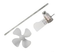 Mini generatore a turbina eolica a LED Modello di rotazione a 360 gradi Strumento educativo per dimostrare l'apprendimento delle scienze delle energie rinnovabili