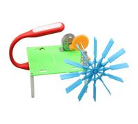 Mini generatore idroelettrico eolico per l'insegnamento del principio di generazione di energia fisica e esperimento di educazione scientifica fai -da -te per la generazione di energia eolica