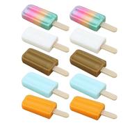 Mini Ghiaccio, 10 pezzi di per palcoscenico dettagliati e vibranti - Miniatura Dessert Tema Pasticceria | per la decorazione della camera, cucina, biblioteca, credence, progetti creativi