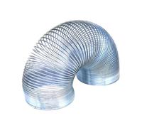 Mini giocattolo a molla arcobaleno Slinky, magico giocattolo a molla in metallo for bambini che cammina giù for le scale, divertimento scientifico e nostalgico(35x35mm)