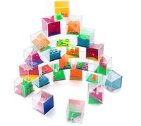 Mini Giochi di Puzzle, Comius Sharp 24 Pcs Mini Puzzle con Livelli Assortiti, Rompicapo Puzzle Gioco di Abilità, Mini Puzzle Palline, Labirinto Cubo 3D Adatto per Adulti e Bambini