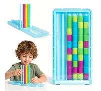 Mini gioco Challenge impilabile, 40 anelli colorati, gioco da tavolo Montessori per bambini e adulti