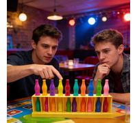 Mini Gioco di Sfida di Colori per Bevande, Accessori per Intrattenimento per Feste, Set di Giochi di Abbinamento da Viaggio, Adatto per Allenare la Memoria, la Logica e le Capacità di Ragionamento di 