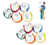 Mini Giocoleria Palle, 10 PCS Palle da Giocoliere con Emoticon Simpatiche e Divertenti, Palline da giocoliere per Principianti, per Imparare a Destreggiarsi tra Giochi di Giocattoli