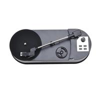 Mini giradischi con registrazione da USB a MP3, portatile a doppia velocità, 33-45 giri, convertitore