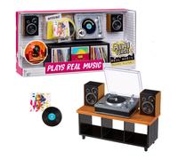 MGA's Miniverse Giradischi in miniatura da collezione Real Music - Giradischi in miniatura con 1 vinile, mobiletto e altoparlanti, compatibile con i vinili Miniverse, a bambini/e dagli 8 anni in su