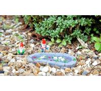 Mini Gnomi Da Giardino Per Giardini Delle Fate - Scelta Di Due Set - Nuovo