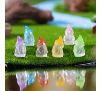 Mini gnomi in resina Glow in the Dark numero 60 per arredamento giardino e picco