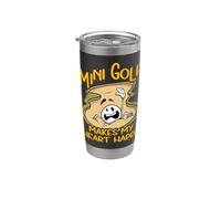 Mini Golf rende felice il mio cuore Bicchiere termico in acciaio inox doppia parete