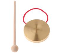 Mini Gong Set - 4 Inch Metal Percussion Instrument with Wooden Mallet