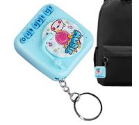 Mini Gramophone keyychain- ciondolo per il giradischi musicali con suono di piano giocabile | Simpatico giocattolo portatile, portachiavi, ciondolo, giocattolo regalo nostalgico per bambini, collezion