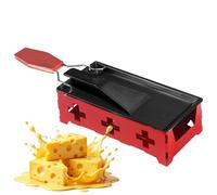 Mini griglia per raclette di formaggio, superficie antiaderente multiuso, padella per sciogliere formaggio con luce di candela, per camera da , festa, giardino, cortile, campeggio, picnic