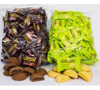 Mini Grisbi Assortiti 1Kg Crema E Limone Biscotti Ripieni Snack Golosi