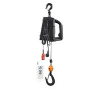 Mini gru elettrica portatile 220V con telecomando Macchina di sollevamento pesante Micro verricello Piccola per officina domestica Argani elettrici(Black 100kg Load)