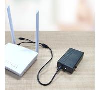 Mini gruppo di continuità, adatto per router, modem, interruttori, fotocamere, webcam, 7800 mAh, CC 12 V/2 A, mini alimentatore a batteria di riserva