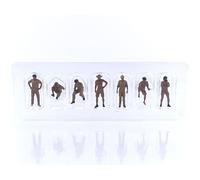 1:64 TRUESCALE Figures Set 7X Man Equipe Camel Trophy Sand MGTAC17