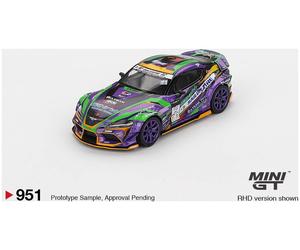 Mini GT MGT00951 Toyota GR Supra KUHL 2021 D1GP EVANGELION RACING Die Cast 1/64