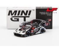 Mini GT Porsche 911 992 GT3 R #77 IMSA Petit Le Mans AO Racing 2025 Black 1:64