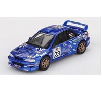 MINI GT SCALA 1:64 MODELLINO AUTO STATICO IMPREZA WRC N.23 RALLY ACROPOLIS 2000