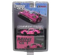 Mini GT1:64 Modello Da Corsa 23 Anni Racing 992 GT3 R#80 Dinosauro Rosa Per Porsche In Lega(Multi-colored)