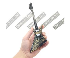 Mini Guitar 1:4 Megadeth Dave Mustaine zero deth trust miniature model chitarra