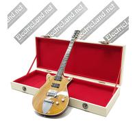 Mini Guitar AC/DC Malcolm Young + hard case box 1:4 miniature acdc collectible