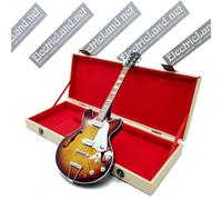 Mini Guitar BEATLES john lennon casino + hard case box 1:4 miniature collectible